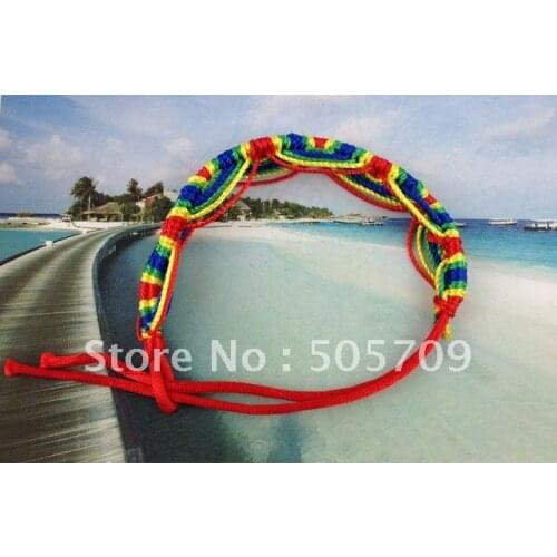 12PCS Multicolour Friendship bracelets Red Wristbands #20889