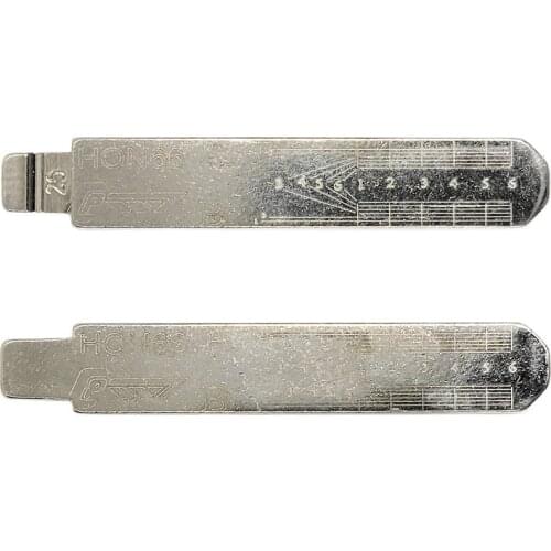 2/15/30pcs HON66 25# NO.25 for-Honda for-Acura Uncut Car Key Blade with Scale Engraved With Marks for KD/VVDI/JMD remote