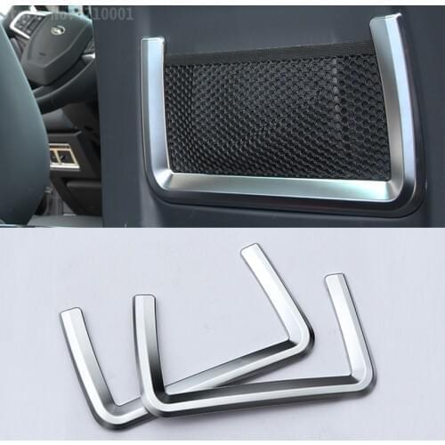 ABS Chrome Rear Row Seat Back Net Frame Cover Trim For Land Rover Discovery Sport 2015 2016 2017 Car-Styling Auto Parts