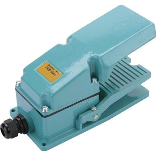 AC 250V 15A Antislip Metal Momentary Industrial Treadle Foot Pedal Switch TFS-302