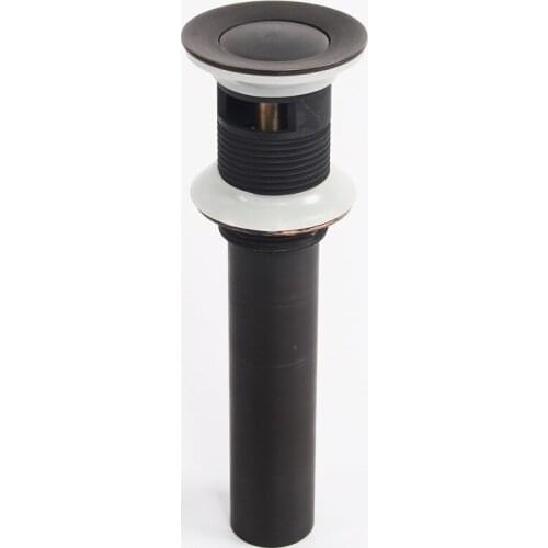 Oil Rubbed Bronze Bathroom Basin Sink Pop Up Drain Brass with Overflow Vanity Sink Waste Drainer