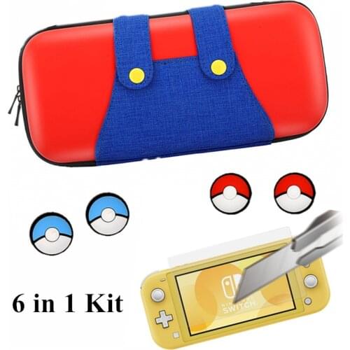 6 in1Portable Case for Nintend Switch lite Bag NS Console Travel Hard Shell Pouch For nintendo switch Lite mini Storage NX bag