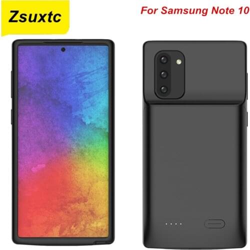 For Samsung Galaxy Note 10 Battery Case 5200 Mah Fashion External Backup Power Case Charger Cover Pack Note 10 Battery case