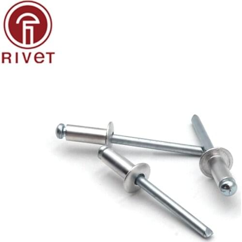 DIN EN ISO 15977 20 PCS M4.8 Aluminum And Iron Round Head Multi-Size High-Quality Rivets Blind Rivets