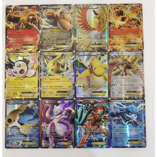 Pokemon Gx/ex/vmax Card Fire-breathing Dragon Game Chariot Childrens Toy Cartoon Game Collection Card