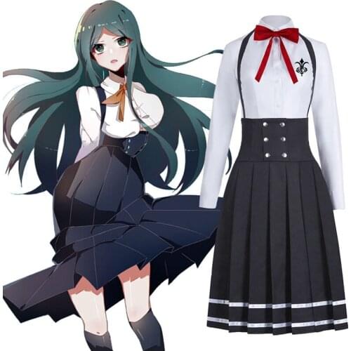 Anime New Danganronpa V3 Cos Costume Womens School Uniform Skirt JK Cosplay Costume Dangan ronpa Female Clothing Suit