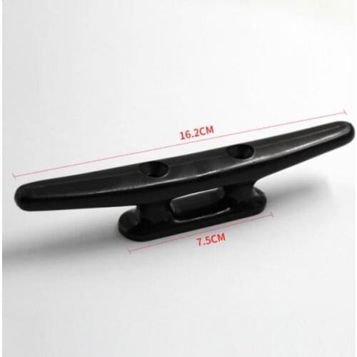 Boat Marine Cleat 7" Black Nylon Plastic Open Base Affordable
