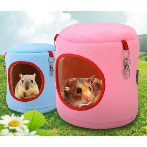 Pet Cute Soft Hanging bed Little Pet Rat Warm Bed Rat Hammock Squirrel Winter Toys Pet Hamster Cage House Hanging Nest cage