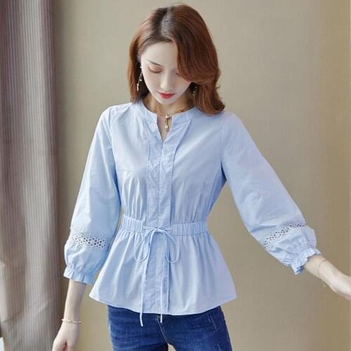 Fashion Women Spring Summer Style Blouses Women Casual Short Sleeve O-Neck Slim Shirt Women Tops High Quality DF3626