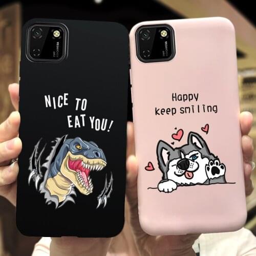 Fashion Dinosaur Cartoon Case For Huawei Y5P 5.45" Phone Case Honor 9S DUA-LX9 Silicone Back Cover For Huawei Y5p honor9s 9 s s9