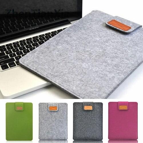 Premium Soft Sleeve Bag Case Notebook Cover for 11in 13in Macbook/Laptop/Tablet PC Fashion Pure Felt