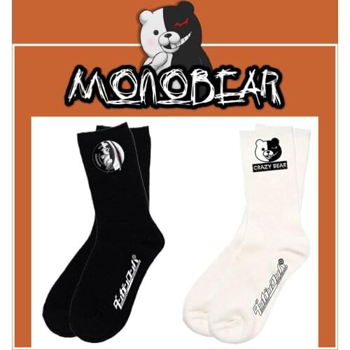Anime Socks for Women Danganronpa Monokuma Cosplay Cotton Ankle Socks Adult Soft Sox Stockings Cute Socks Accessories