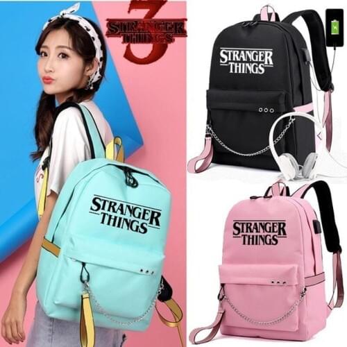Stranger Things Joyce Byers Jim Hopper Eleven Mike Wheeler Casual Student School Backpacks Unisex Women Men Kids Shoulers Bags