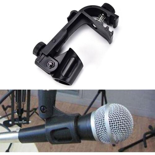 IRIN Adjustable Microphone Stage Drum Clips Plastic Drum Clips Clamp Shockproof Mic Groove Gear Rim Clips Holder Rim Mount Kit