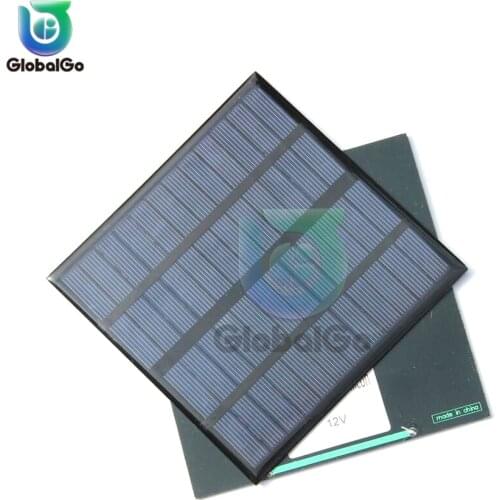 Solar Panel 12V Mini Solar System DIY For Battery Cell Phone Chargers Portable Solar Cell 3W 250MA 145*145MM