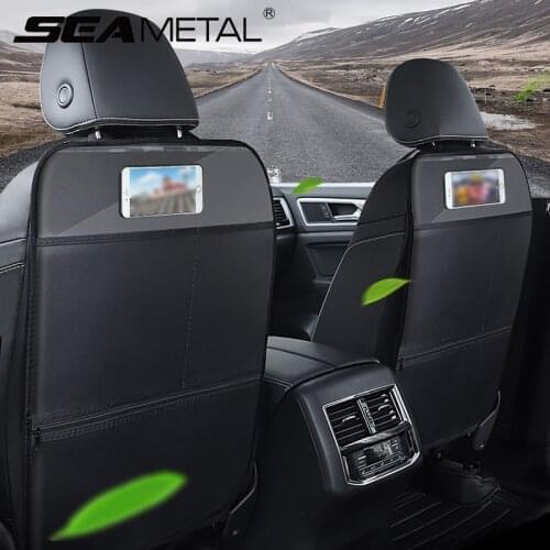 PU Leather Car Seat Back Protector Universal Interior Auto Back Seats Anti Kick Pads Automotive Anti Child Kick Mats Accessories