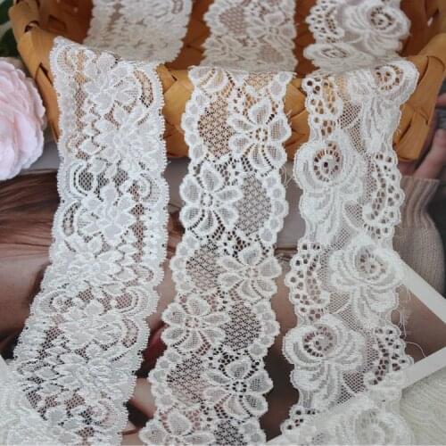 17cm width Elastic lace trim accessory DIY ribbon lace swiss french lace Craft Sewing decoration Lace