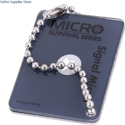 1pc 51*38*4mm Portable Emergency Floating Signal Mirror Suvival Bushcraft EDC reflective Mirror With aiming function outdoor