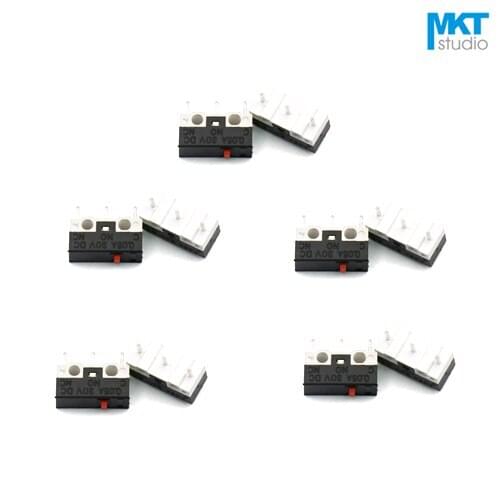 100Pcs Straight 3 Pins Micro Snap-acting Mouse Switch Microswitch