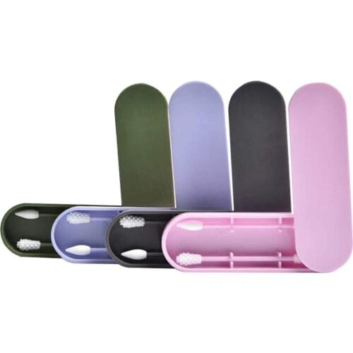 2 Pcs Reusable Cotton Swabs For Ear Cleaning Cosmetic Silicone Buds Tampons Two-headed Silicone Recycling Using Cotton Ear Stick