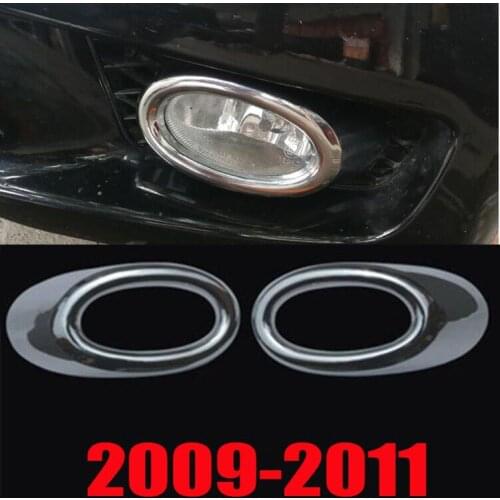 For Honda Civic Sedan 2009 2010 2011 ABS Chrome Front Fog Light Lamp Cover Trim 2pcs