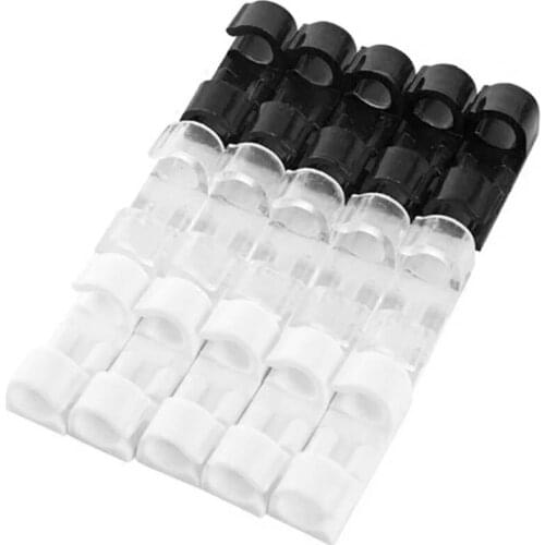 20pcs/set Wire Fixed Clips Network Cables Holder Clamp USB Line Cord Organizer 3m GlueStrong Stickiness Not Easy To Fall Off