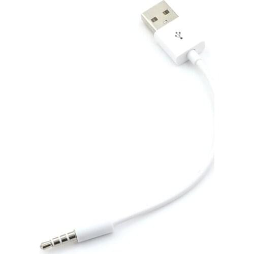 3.5mm Jack AUX to USB 2.0 Charger for Apple iPod MP3 MP4 Player Cord Data Sync Audio Adapter Cable Car Interior Accessories