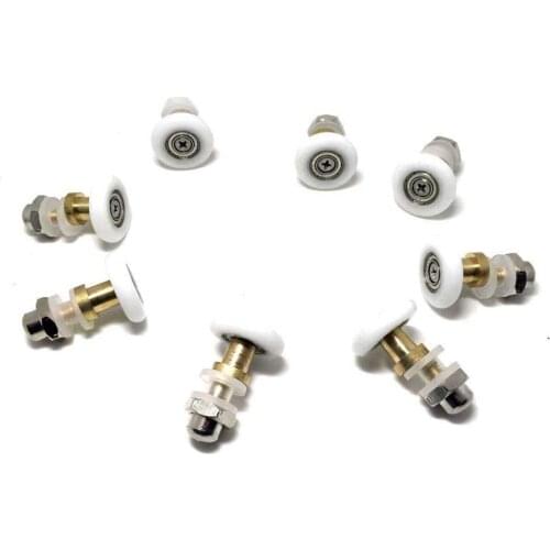 8x Partiality Shower Door ROLLERS /Runners/Wheels/Pulleys diameter 25 mm