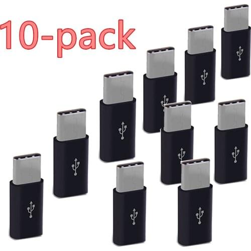10PCS Micro USB Female to Type C Male Adapter for Xiaomi Mi 9 Redmi Note 7 pro Huawei P20 Lite Oneplus 6 Samsung A40 A50 S10 S9