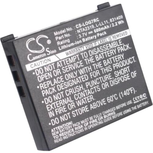 Cameron Sino 600mah battery for LOGITECH G7 Laser Cordless Mouse M-RBQ124 MX Air 190310-1001 831409 831410 L-LL11 NTA2319