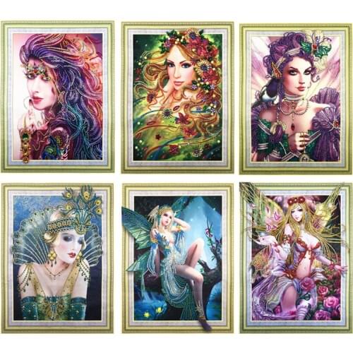 5D DIY Diamond Painting Cartoon Character Animal Pattern Special Shape Diamond Cross Stitch Crystal Round Diamond Mosaic Home De