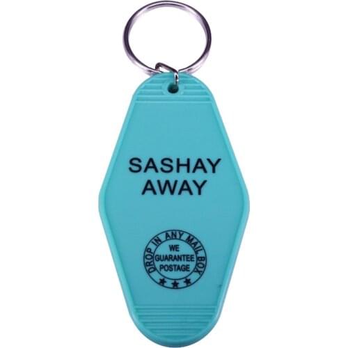 Sashay Away retro motel keychain inspired by