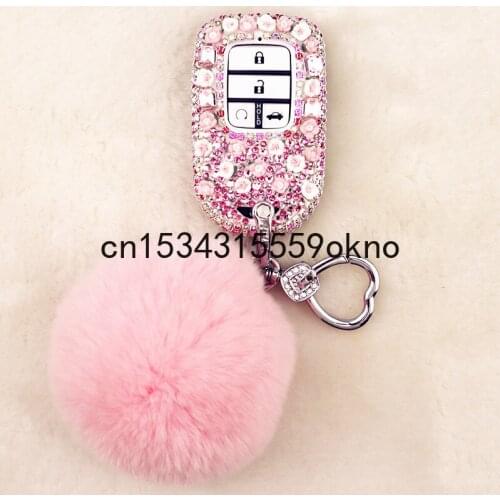 Key Case For Honda Civic 10th ACCORD XRV CRV AVANCIER URV Diamond Inlaid Girl