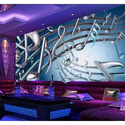 Custom photo wallpaper mural dynamic metal music carnival bar KTV background wall papers home decor papel de parede
