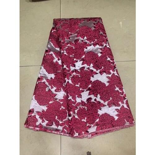 Hot Selling African Jacquard Lace Fabric High Quality Embroidered Brocade Fabric French Tulle Lace Fabric for Party Dress P944