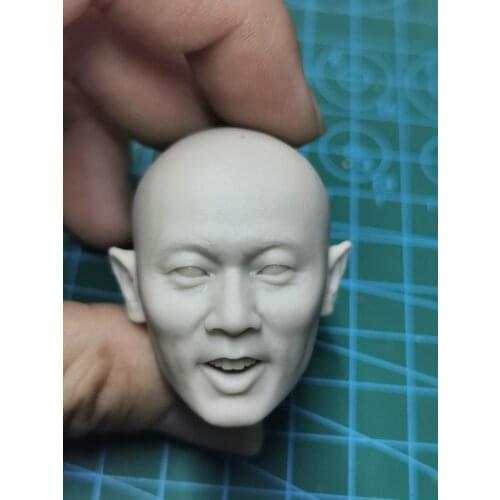 1/6 Scale Ge You Male Unpainted Head Model for 12''Figures DIY