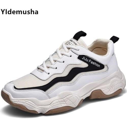 2019 Male Breathable Comfortable Casual Shoes Fashion Men Mesh Shoes Lace up Wear-resistant Men Sneakers zapatillas deportiva