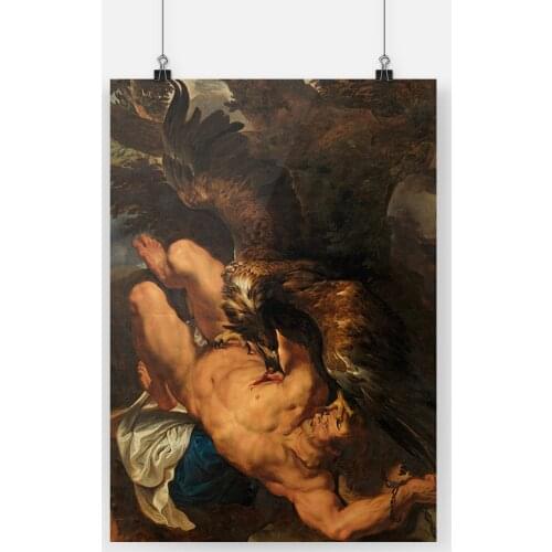 Prometheus Bound Ancient Greek Painting Canvas poster wall Art decor Living room Bedroom Study Home Decoration Prints