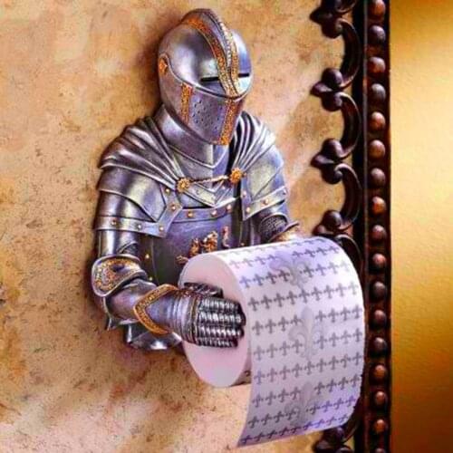 A Knight to Remember Gothic Bath Tissue Holder Bathroom Toilet Paper Holder UD88