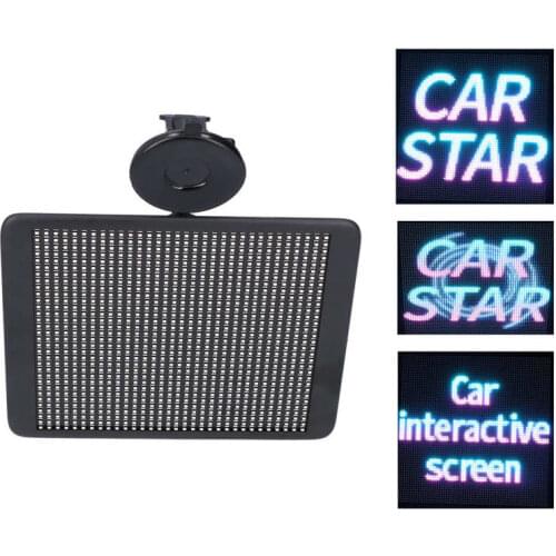 Rear Window LED Display Emoticon Animated DIY Images Adjustable Full Color Screen for Car Taxi