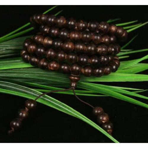 Tibetan Buddhism 108 Malaysia Eaglewood Prayer beads Mala Necklace