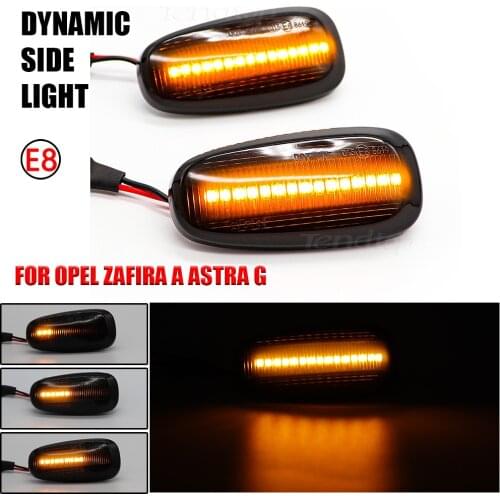 2Pcs/Lot Turn Signal Lights LED Side Marker Indicator 12V Panel Lamp Repeater For Opel For Zafira A 99-05 Astra G 98-09