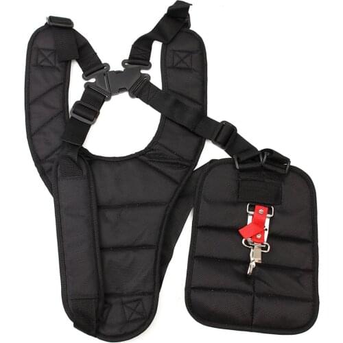 Universal Strimmer Double Shoulder Harness Strap For Brush Cutter Grass Trimmer With Carry Hook Drop Shipping
