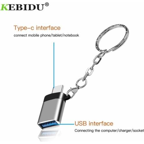 KEBIDU USB Typec OTG Adapter Type C to USB 3.0 Converter Charge Data Sync Cable for Huawei Mate 20 X Pro P20 P30 Samsung