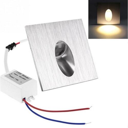 Led wall Lamp 1W 3W Recessed Porch Pathway Step Stair Light Basement Bulb LED Spot Light Modern Home decoration AC 85-265V