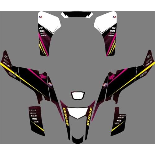 0992 Motorcycle Team Graphic & Backgrounds Decal Stiker Kits for SUZUKI LTZ400 2003 2004 2005 2006 2007 2008