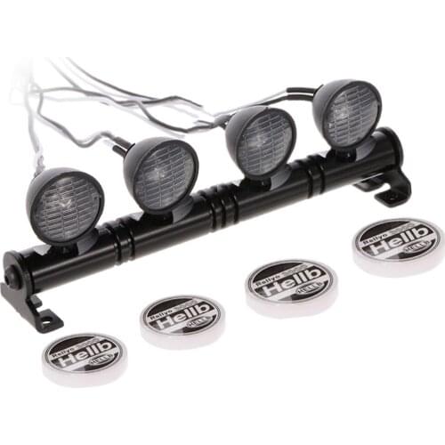 1:10 RC Car White 4 LED Light Bar for HSP Axial SCX10 -4 D90