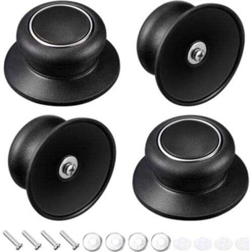 4pcs Universal Pot Pan Lid Top Replacement Knob Kitchen Silicone Glass Saucepan Casserole Kettle Cover Holding Handle