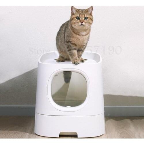 499 Cat Litter Box Fully Closed Extra-large Oversized Splash-proof Drawer Cat Toilet Cat Litter Smart Net Smell Deodorant