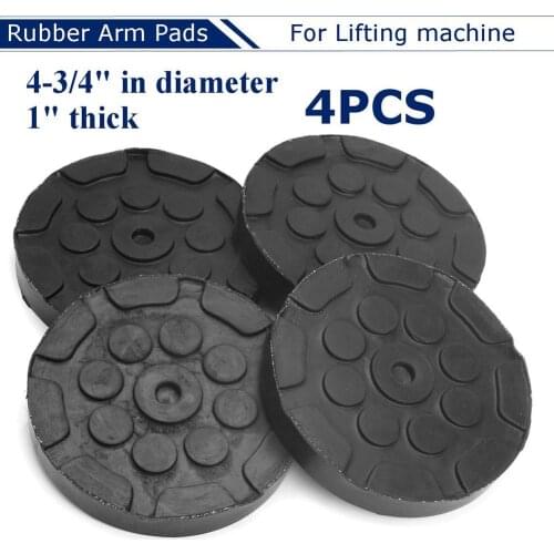 Car Jack Pad 4Pcs 120mm x 25mm Round Rubber Car Auto Floor Jack Lifter Pads Frame Rail Adapter